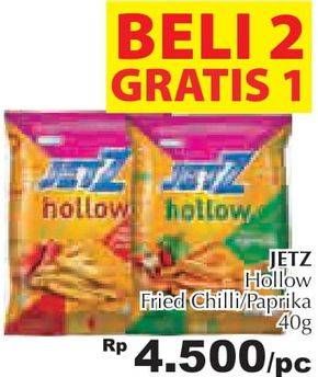 Promo Harga JETZ Hollow Snack Paprika, Fried Chilli 40 gr - Giant