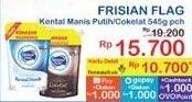 Promo Harga Frisian Flag Susu Kental Manis Putih, Cokelat 545 gr - Indomaret