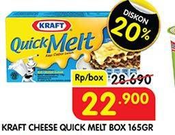 Promo Harga Kraft Quick Melt 165 gr - Superindo