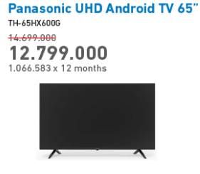 Promo Harga PANASONIC TH-65HX600G Android Smart TV  - Electronic City
