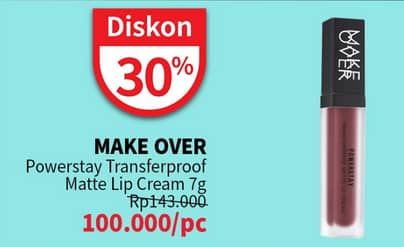 Promo Harga Make Over Powerstay Transferproof Matte Lip Cream 7 gr - Guardian