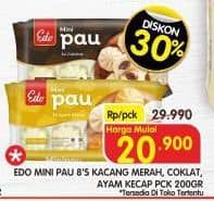 EDO Mini Pau 200 gr Diskon 30%, Harga Promo Rp20.900, Harga Normal Rp29.990, Harga Mulai, Toko Tertentu