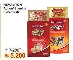 Promo Harga Hemaviton Multivitamin Action, Stamina Plus 5 pcs - Indomaret