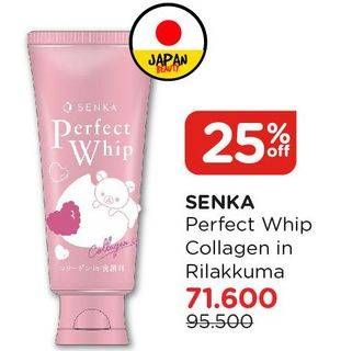 Promo Harga SENKA Perfect Whip Facial Foam Collagen In 120 gr - Watsons