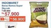 Promo Harga Indomaret Beras Ramos Super 5000 gr - Indomaret