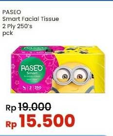 Promo Harga Paseo Facial Tissue Smart 250 sheet - Indomaret