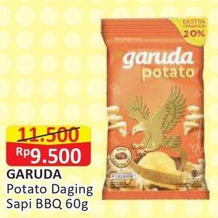 Promo Harga GARUDA Potato Daging Sapi BBQ 60 gr - Alfamart
