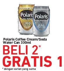Promo Harga Polaris Coffee Cream / Soda Water  - Carrefour