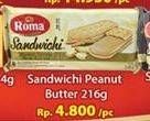 Promo Harga ROMA Sandwich Peanut Butter 216 gr - Hari Hari