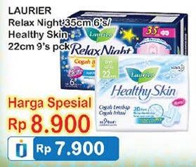 Promo Harga LAURIER Relax Night 35cm 6s / Healthy Skin 22cm 9s  - Indomaret