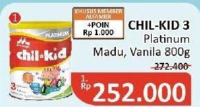 Promo Harga Morinaga Chil Kid Platinum Madu, Vanila 800 gr - Alfamidi