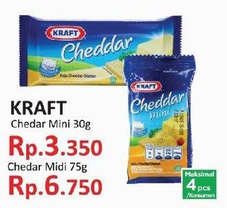 Promo Harga KRAFT Cheese Cheddar 75 gr - Yogya