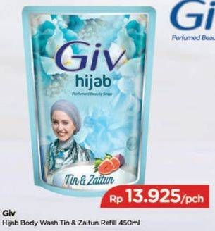 Promo Harga GIV Hijab Body Wash Tin Zaitun 450 ml - TIP TOP