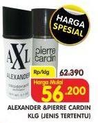 Promo Harga ALEXANDER / PIERRE CARDIN Deo Spray Jenis Tertentu 150 ml - Superindo