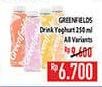 Promo Harga Greenfields Yogurt Drink All Variants 250 ml - Hypermart