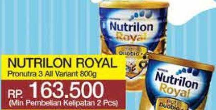 Promo Harga NUTRILON Royal 3 Susu Pertumbuhan All Variants 800 gr - Yogya