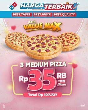 Promo Harga Dominos Medium HT Pizza  - Domino Pizza