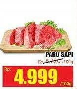 Promo Harga Paru Sapi per 100 gr - Hari Hari