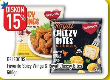 Promo Harga BELFOODS Favorite Spicy Wings/Royal Cheesy Bites  - Hypermart