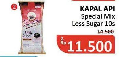 Promo Harga Kapal Api Special Mix Less Sugar per 10 sachet 21 gr - Alfamidi
