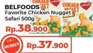 Promo Harga Belfoods Nugget Chicken Nugget Safari 450 gr - Yogya