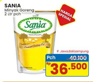 Promo Harga Sania Minyak Goreng 2000 ml - Indomaret