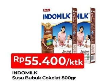 Promo Harga INDOMILK Susu Bubuk Cokelat 800 gr - TIP TOP