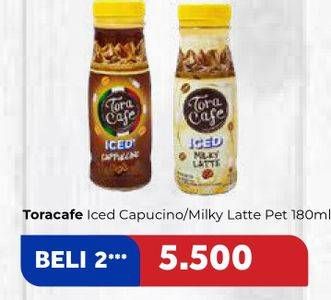 Promo Harga Torabika Toracafe Iced Drink Cappuccino, Milky Latte 180 ml - Carrefour