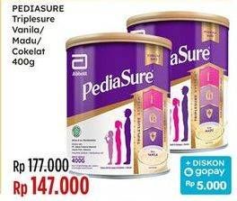 Promo Harga Pediasure Triplesure Madu, Vanila, Cokelat 400 gr - Indomaret