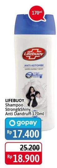 Promo Harga LIFEBUOY Shampoo Anti Dandruff, Strong Shiny 170 ml - Alfamidi