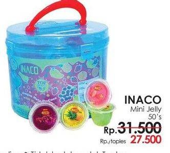 Promo Harga INACO Mini Jelly 50 pcs - Lotte Grosir