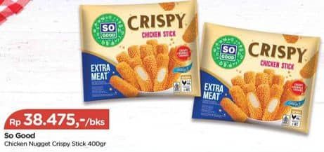 Promo Harga So Good Crispy Chicken Nugget 400 gr - TIP TOP