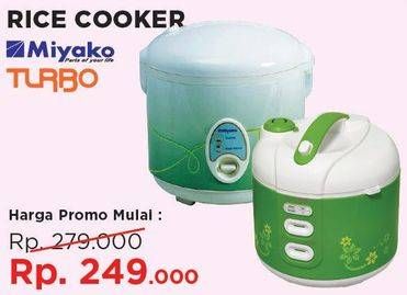 Promo Harga MIYAKO/TURBO Rice Cooker  - Courts