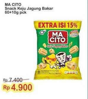 Promo Harga Macito Keju Jagung Bakar Snack 70 gr - Indomaret