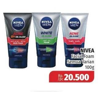 Promo Harga NIVEA Facial Foam All Variants 100 gr - Lotte Grosir