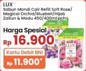Promo Harga LUX Botanicals Body Wash Soft Rose, Magical Orchid, Blue Bell, Hijab Series Zaitun Madu 400 ml - Indomaret
