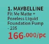 Promo Harga Maybelline Fit Me! Matte + Poreless Liquid Matte Foundation 235 Pure Beige 30 ml - Guardian