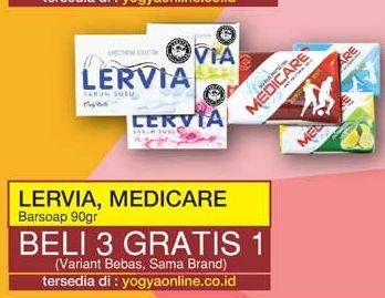 Promo Harga LERVIA/MEDICARE Bar Soap  - Yogya