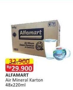 Promo Harga ALFAMART Air Mineral per 48 pcs 240 ml - Alfamart