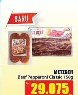 Promo Harga METZGER Beef Pepperoni Classic 150 gr - Hari Hari