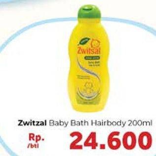 Promo Harga ZWITSAL Natural Baby Bath 200 ml - Carrefour