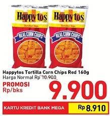 Promo Harga HAPPY TOS Tortilla Chips 160 gr - Carrefour