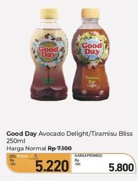 Promo Harga Good Day Coffee Drink Avocado Delight, Tiramisu Bliss 250 ml - Carrefour