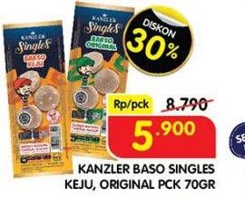 Promo Harga Kanzler Singles Bakso Keju, Original 48 gr - Superindo