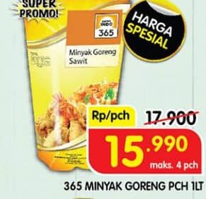 Promo Harga 365 Minyak Goreng 1000 ml - Superindo