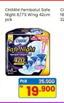 Promo Harga Charm Safe Night Gathers 42cm 7 pcs - Indomaret