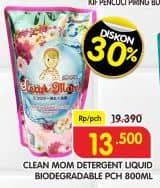 Promo Harga CLEAN MOM Biodegradable Laundry Detergent 800 ml - Superindo