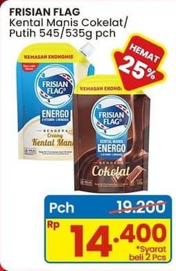 Promo Harga Frisian Flag Susu Kental Manis Cokelat, Putih 535 gr - Indomaret
