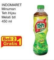 Promo Harga INDOMARET Minuman Teh Hijau Melati 450 ml - Indomaret