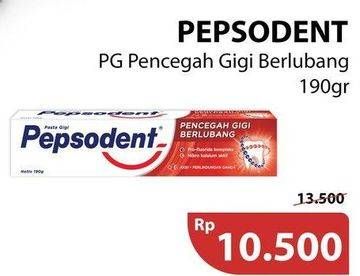 Promo Harga PEPSODENT Pasta Gigi Pencegah Gigi Berlubang 190 gr - Alfamidi